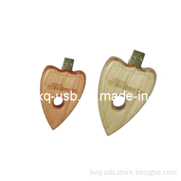 Wooden Heart USB Flash